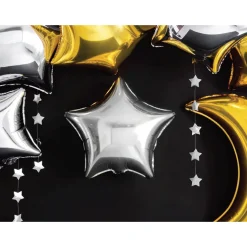 Silver Star Foil Balloon 19in
