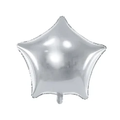 Silver Star Foil Balloon 19in