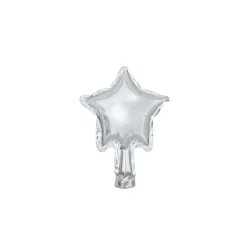 Silver Star 4in Balloons 25ct
