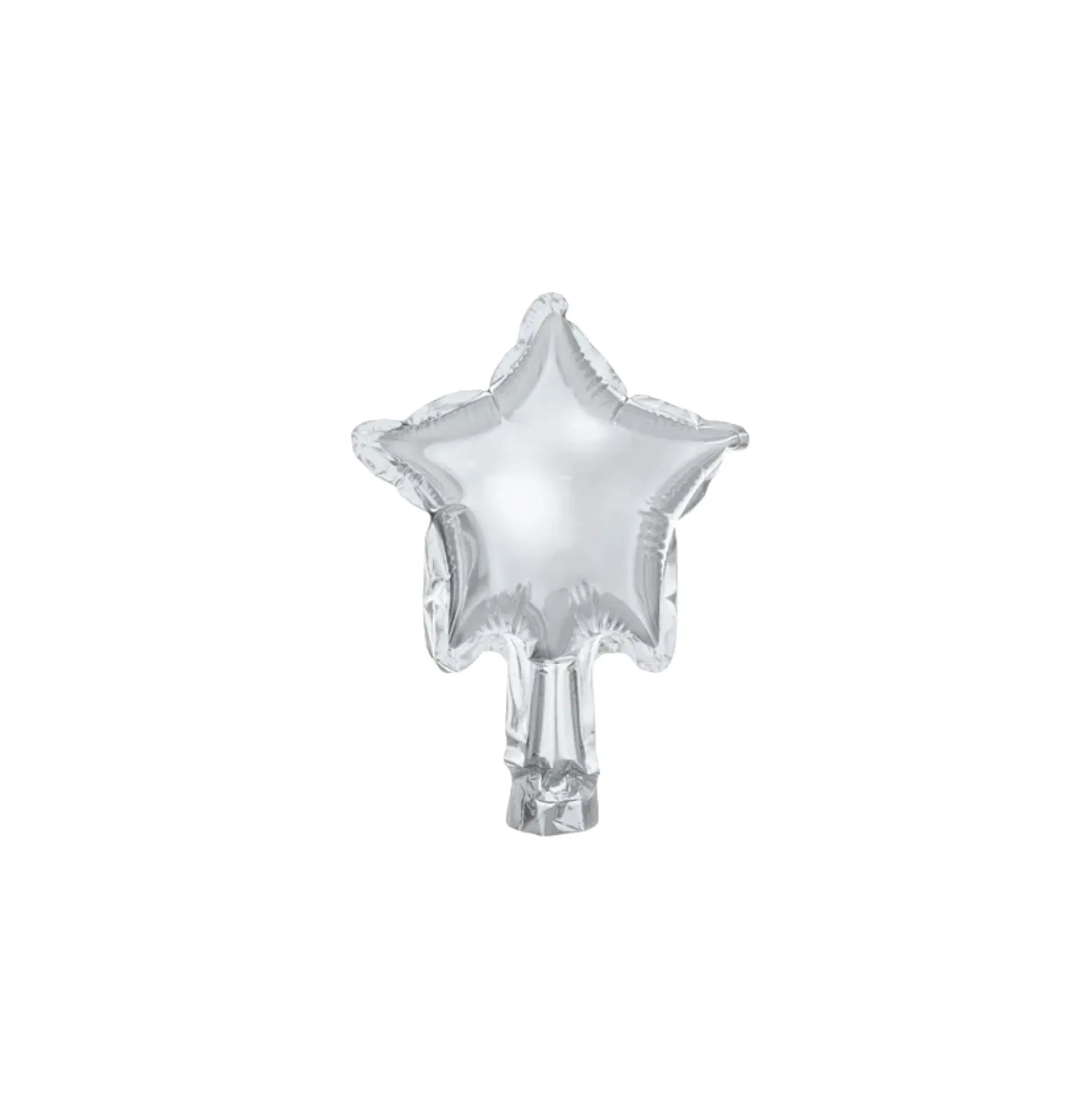 Silver Star 4in Balloons 25ct