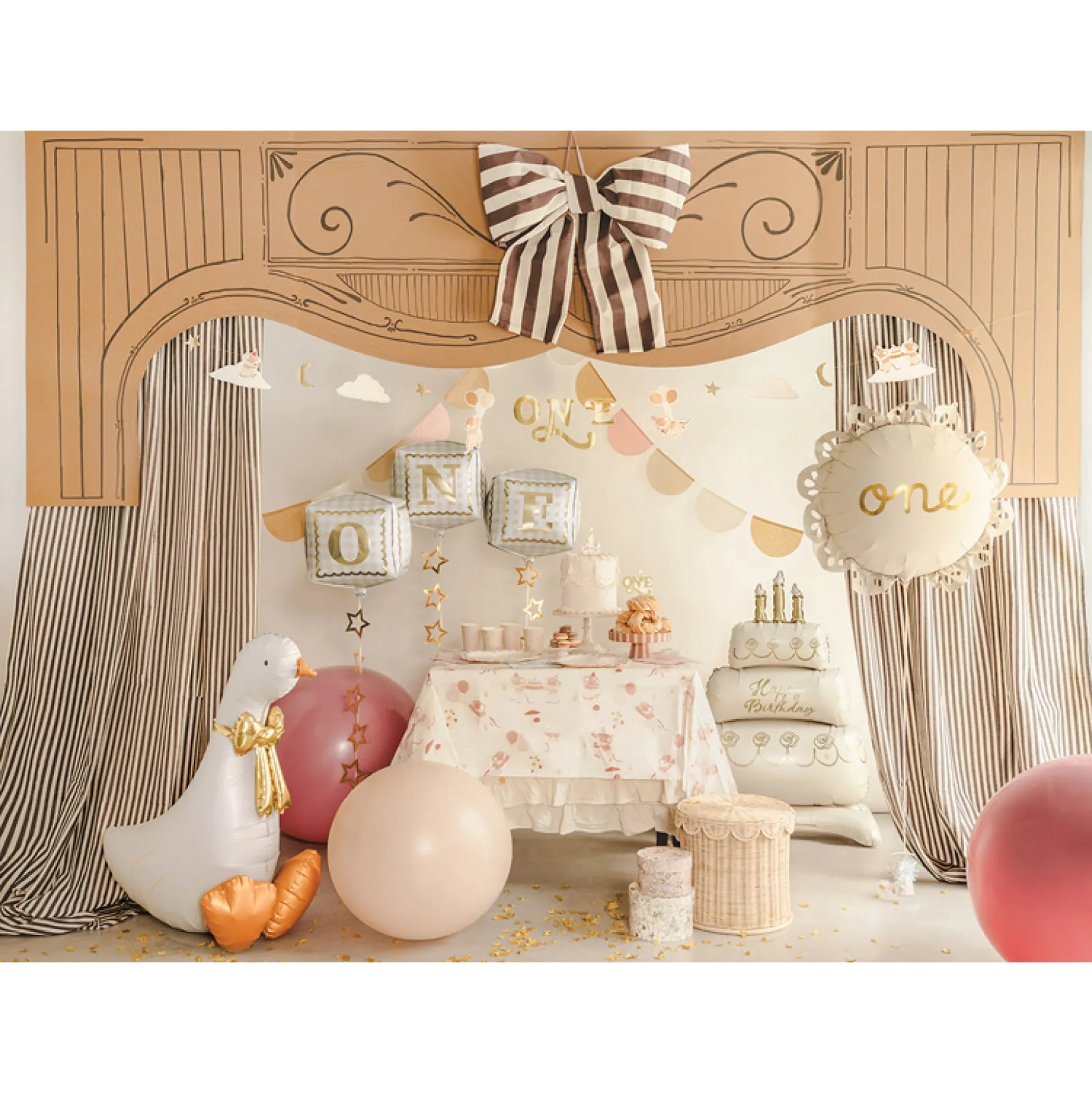 Sitting Goose Foil Balloon 35in