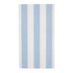 Sky Blue Cabana Striped Paper Guest Towels 20ct