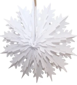 Small White Tissue Paper Snowflake 15in