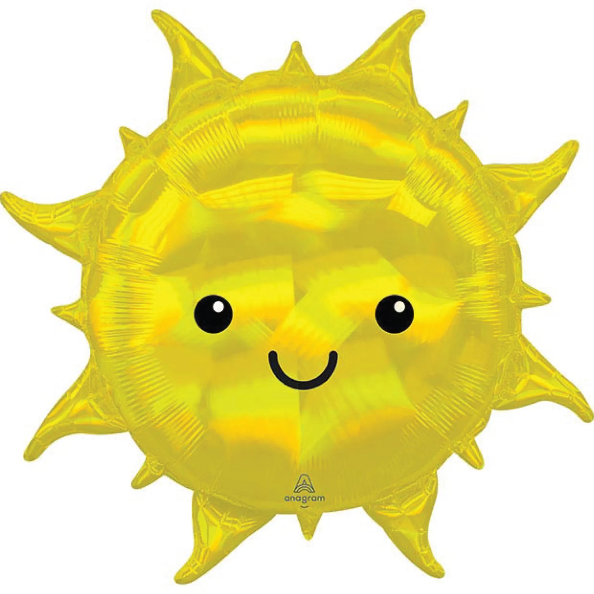Smiling Iridescent Sun Balloon 27in