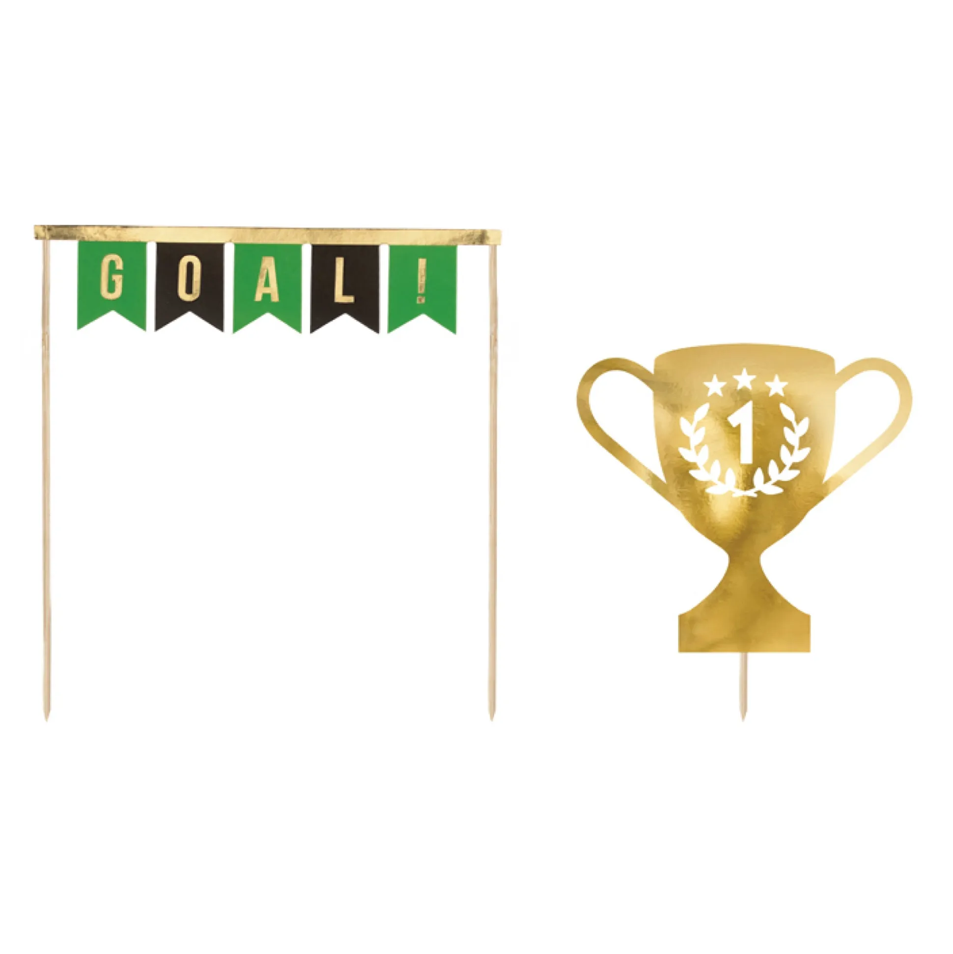 Soccer Party Cake Toppers 2ct
