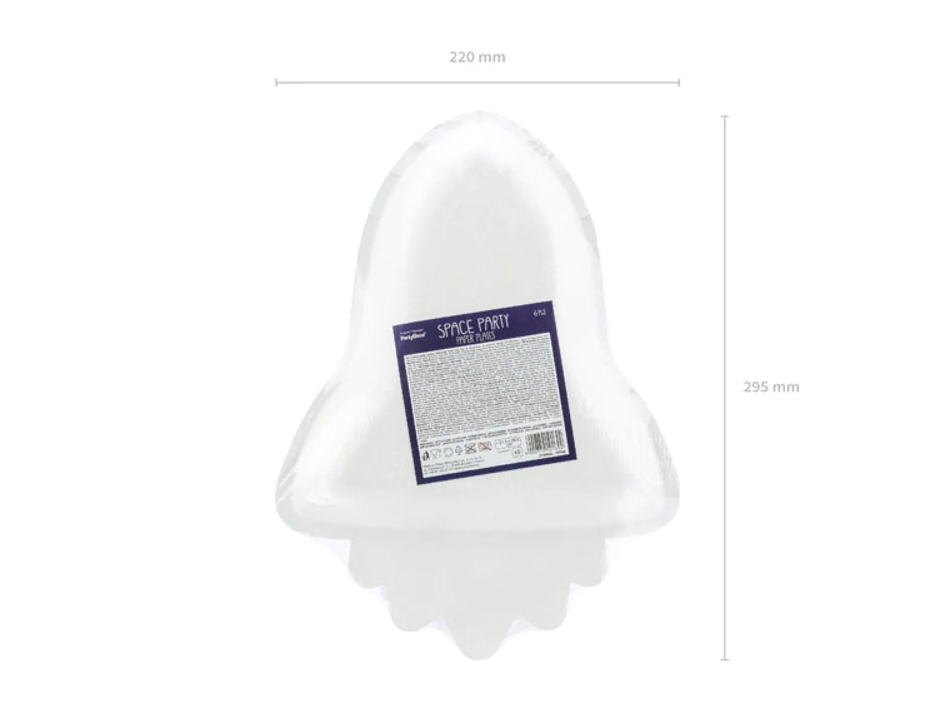 Space Rocket Lunch Plates 6ct
