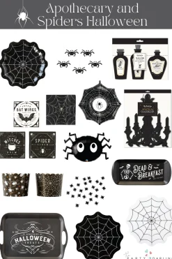 Spiderweb & Creepy Dangling Spider Foil Balloon 33in