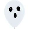 Spooky Halloween Ghost Latex Balloons 6ct
