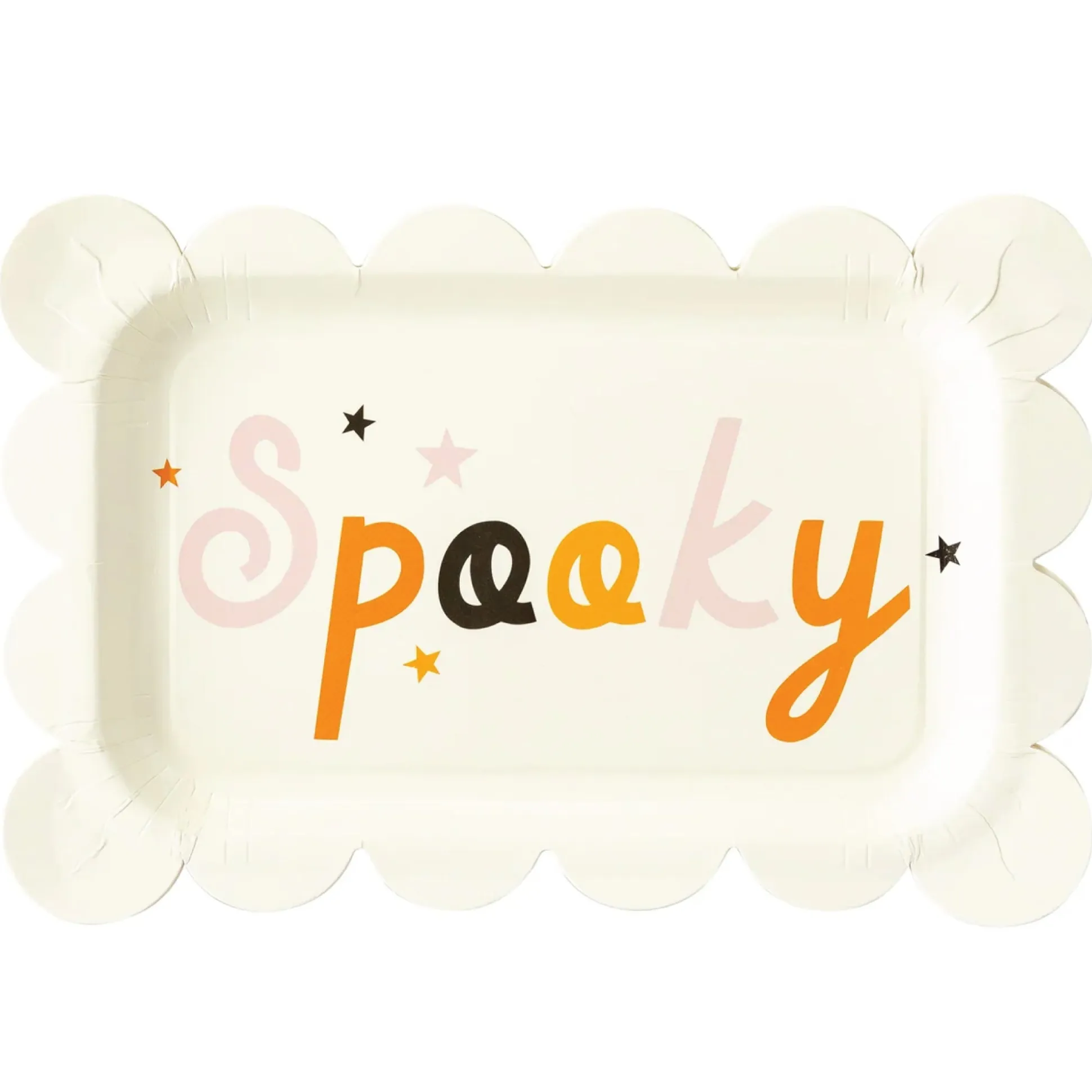 Spooky Halloween Rectangular Lunch Plates 8ct