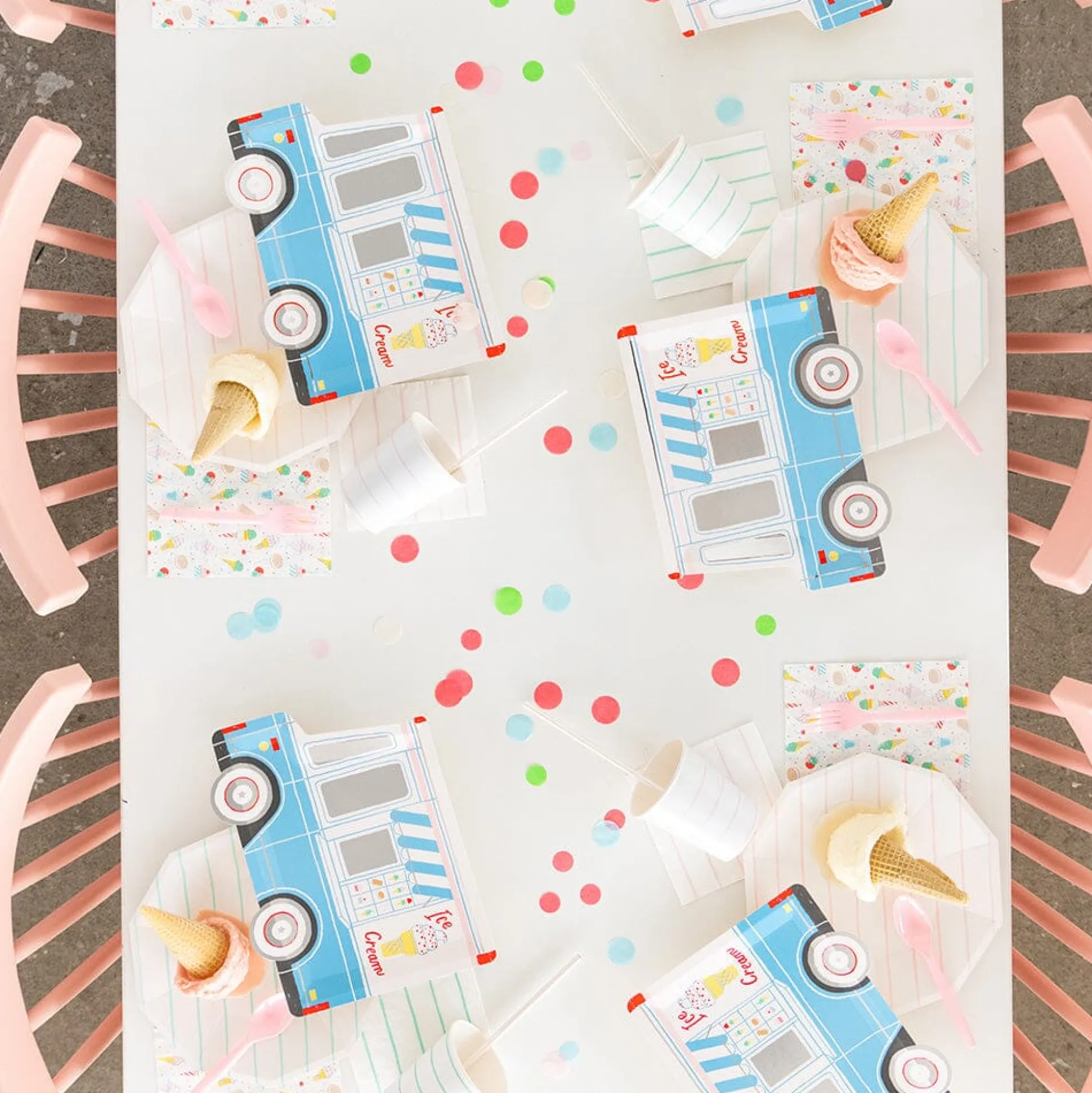Sprinkled Ice Cream Lunch Napkins 16ct
