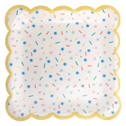 Sprinkles Scalloped Lunch Plates 8ct