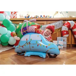 Standing Christmas Car Balloon 35in