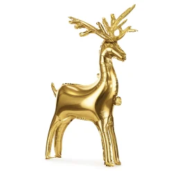 Standing Gold Reindeer Foil Balloon