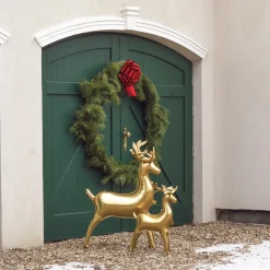 Standing Gold Reindeer Foil Balloon