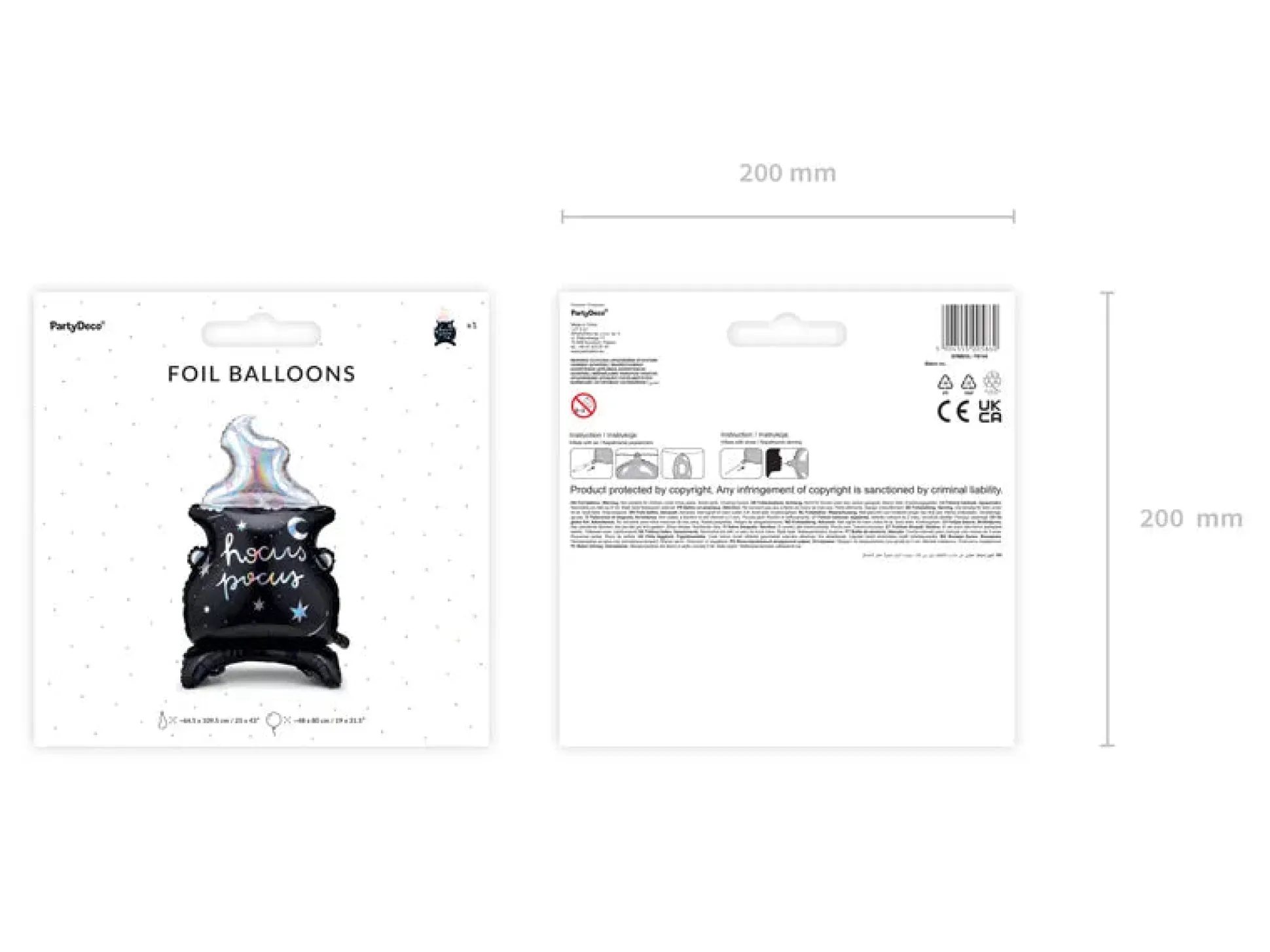 Standing Hocus Pocus Cauldron Balloon 31.5in