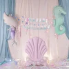 Standing Lilac Shell Foil Balloon 37.7in