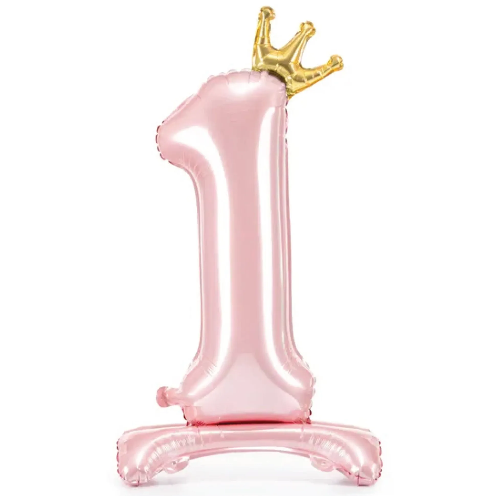 Standing Pink Princess Number 1 Balloon 33in