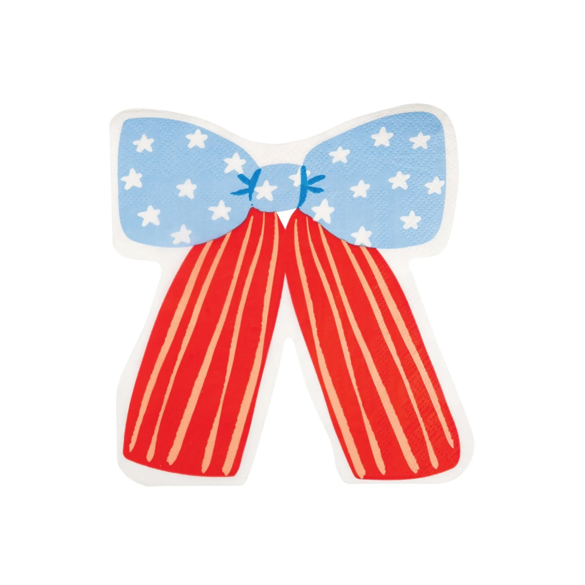 Stars & Stripes Bow Paper Lunch Napkins 24ct
