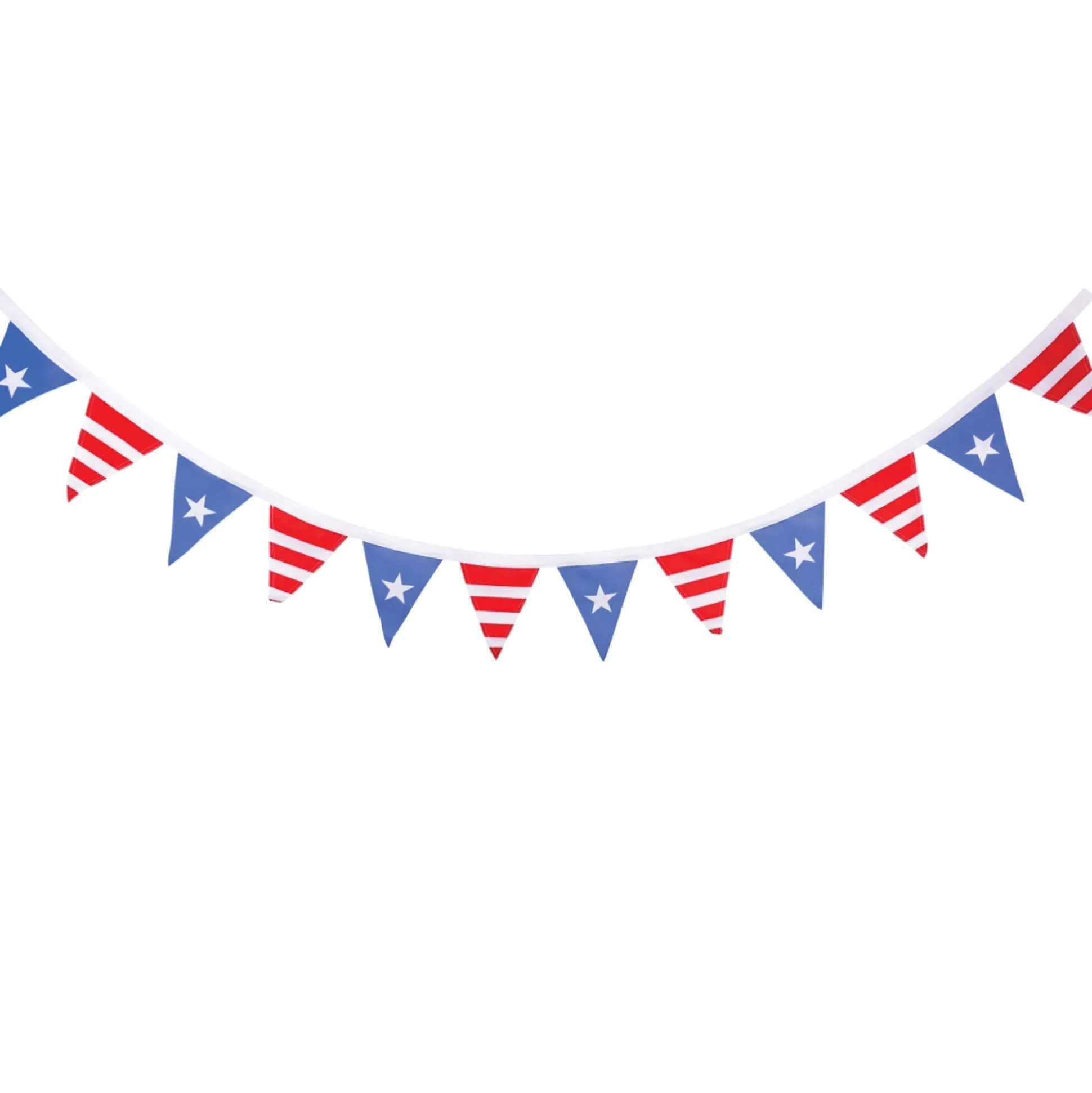 Stars & Stripes Outdoor Fabric Pennant Banner 8ft