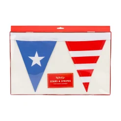 Stars & Stripes Outdoor Fabric Pennant Banner 8ft