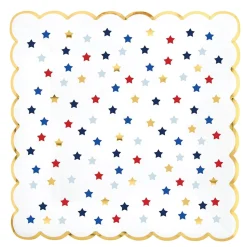Stars & Stripes Square Lunch Plates 8ct
