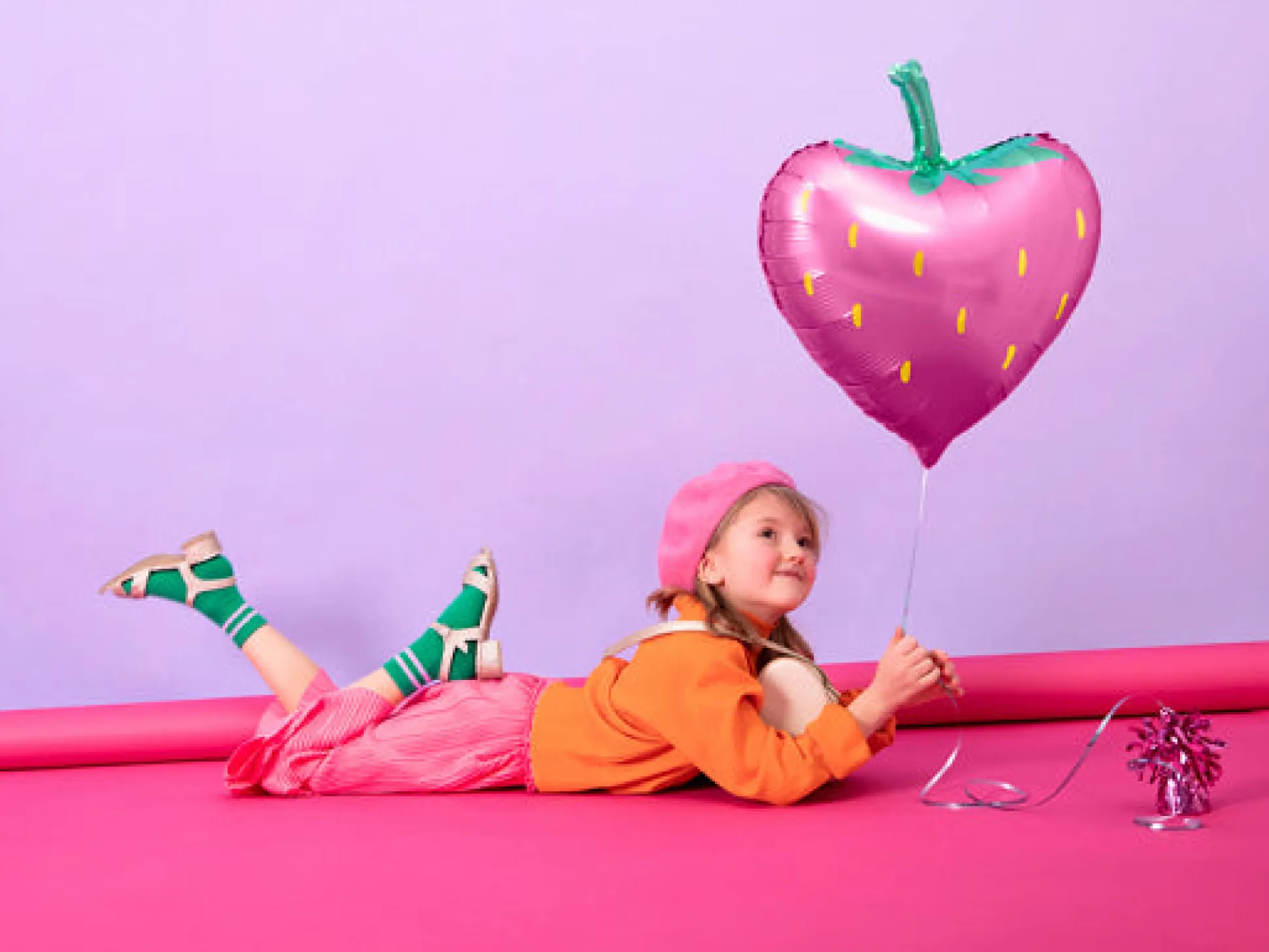 Strawberry Foil Balloon 17.5in