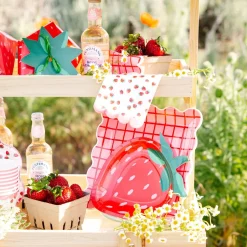 Strawberry Shaped Dessert Napkins 24ct