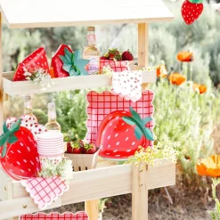 Strawberry Shaped Dessert Napkins 24ct
