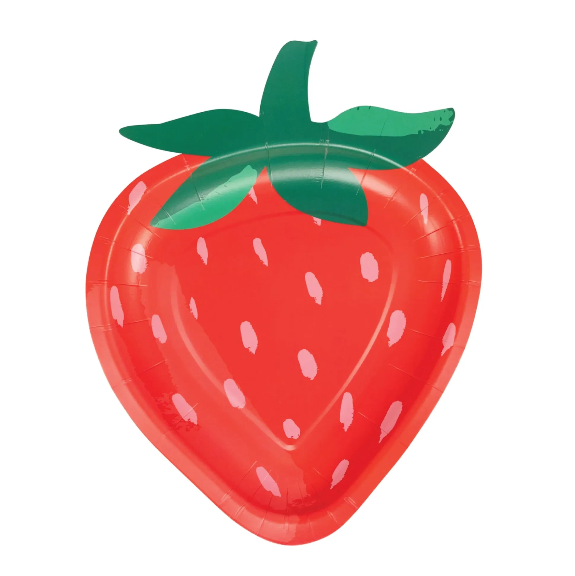 Strawberry Shaped Dessert Plates 8ct