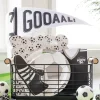 Striped Soccer Field Paper Table Runner 10ft