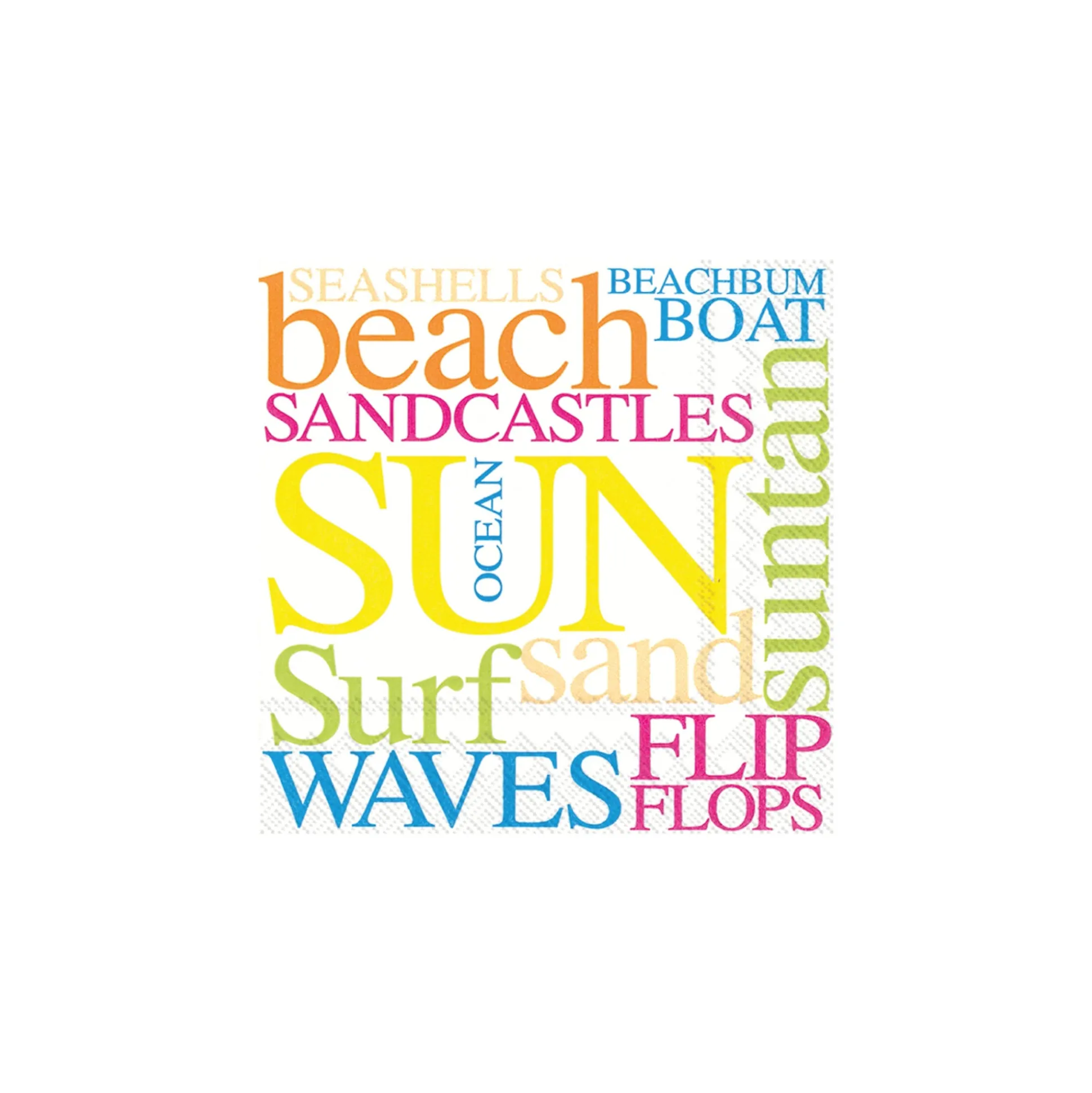Summer Beach Dessert Napkins 20ct