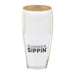 Summer Sippin' Frosted Plastic Cups 8ct