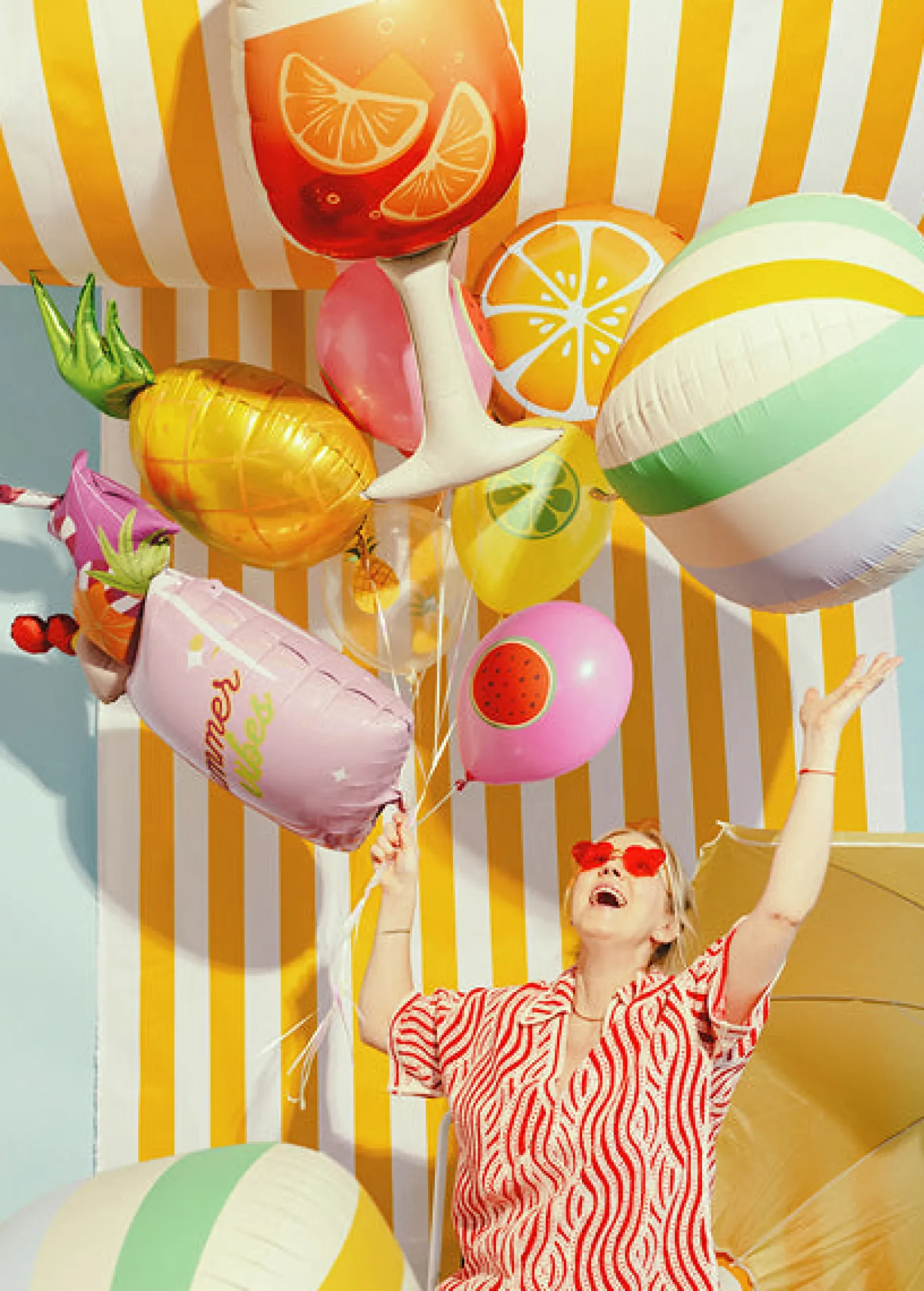 Summer Vibes Cocktail Foil Balloon 31.1in