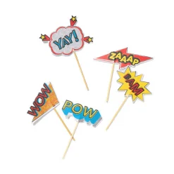 Superhero Party Cupcake Toppers