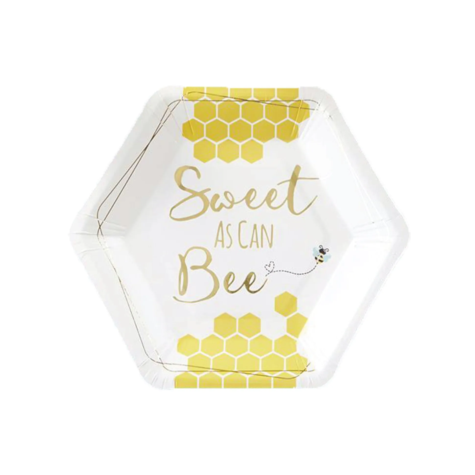 Sweet As Can Bee Dessert Plates 16ct