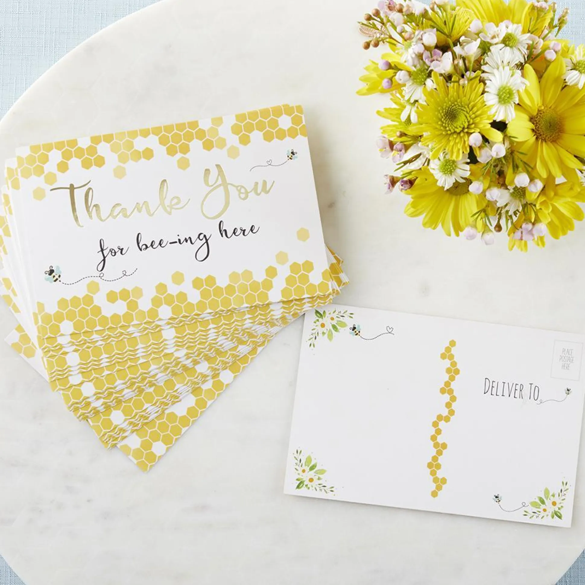 Sweet as Can Bee Invitations & Thank You Card Set 25ct
