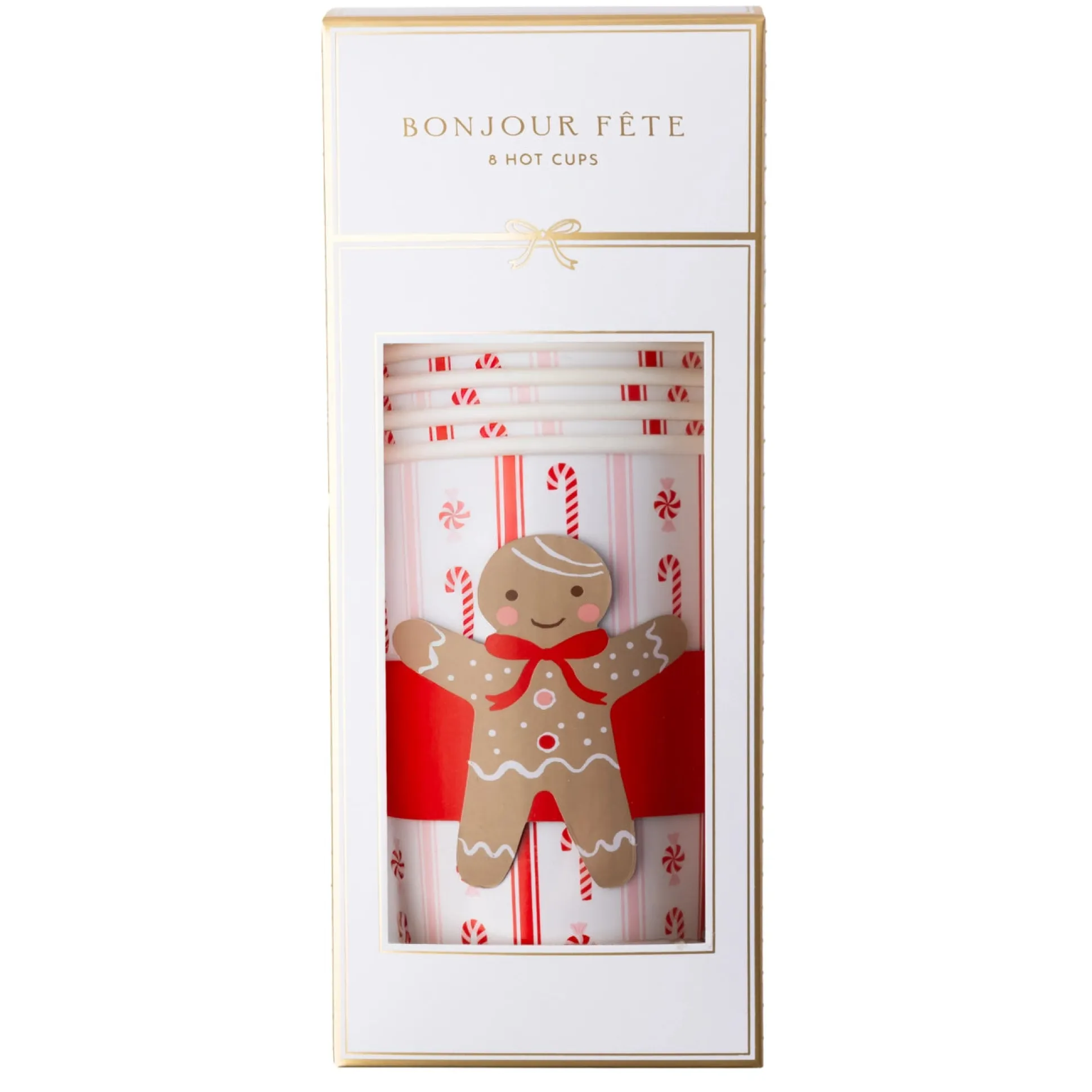 Sweet Gingerbread Coffee Cups & Lids 8ct