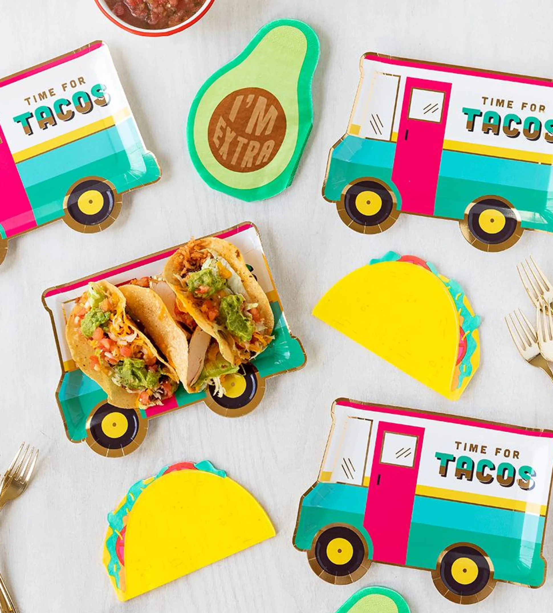 Taco Truck Lunch Plates 8ct