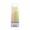 Tall Pastel Rainbow Glitter Birthday Candles