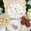 Tan Striped Guest Towels 24ct