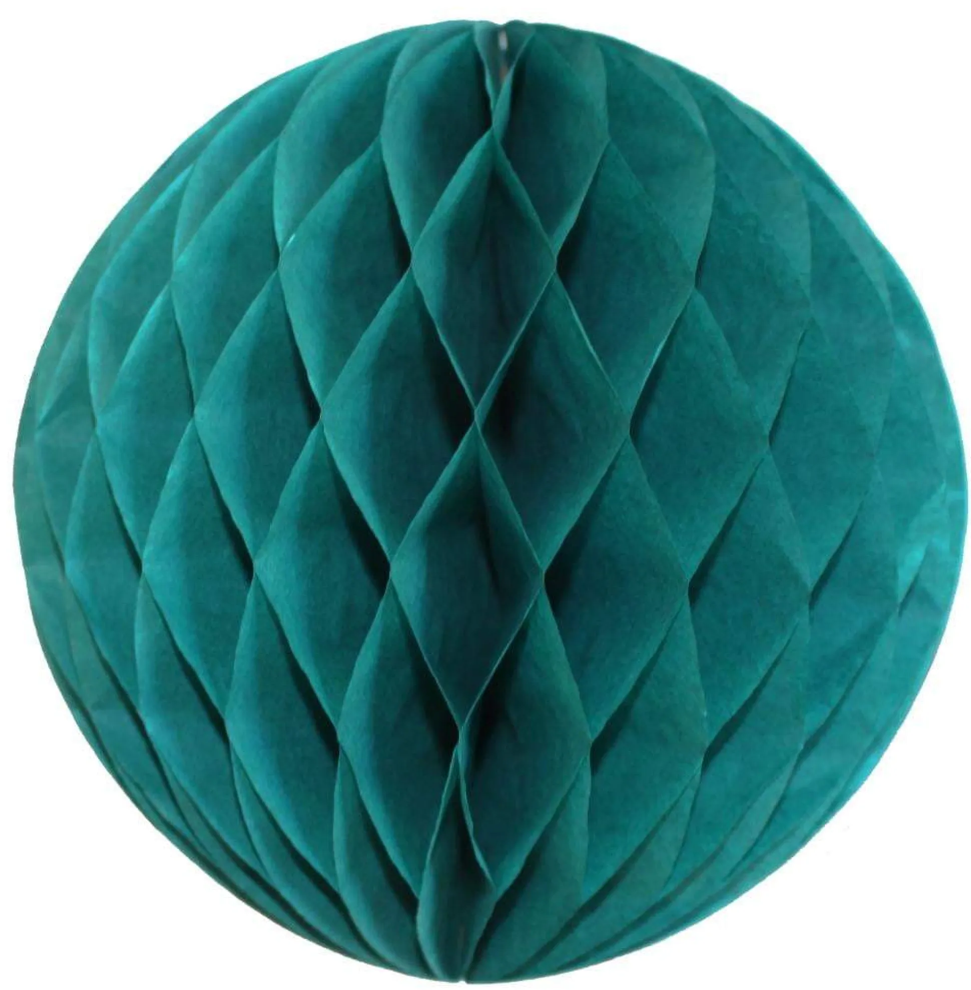 Teal Honeycomb Tissue Ball