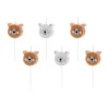 Teddy Bear Birthday Candles 6ct