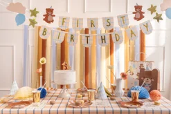 Teddy Bear First Birthday Banner 8ft