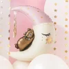 Teddy Bear on the Moon Pink Foil Balloon 34in