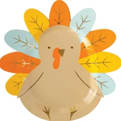 Thanksgiving Turkey Lunch Plates 8ct