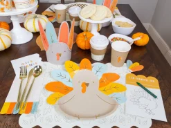 Thanksgiving Turkey Lunch Plates 8ct