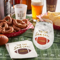Tis the Season Football Dessert Napkins 20ct
