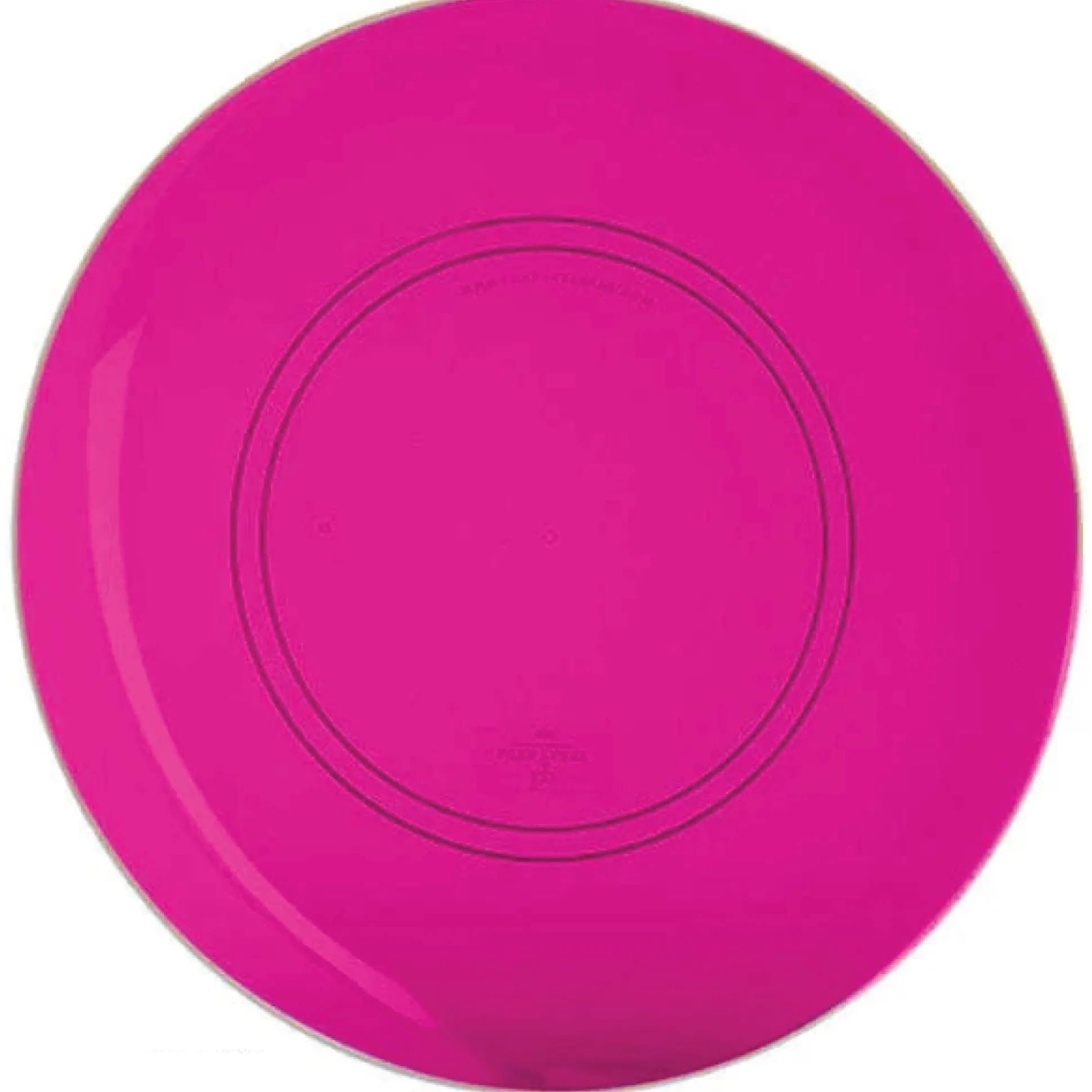 Transparent Hot Pink & Gold Rim Plastic Dinner Plates 10ct