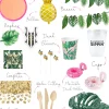Tropical Leaf Dessert Plates 8ct