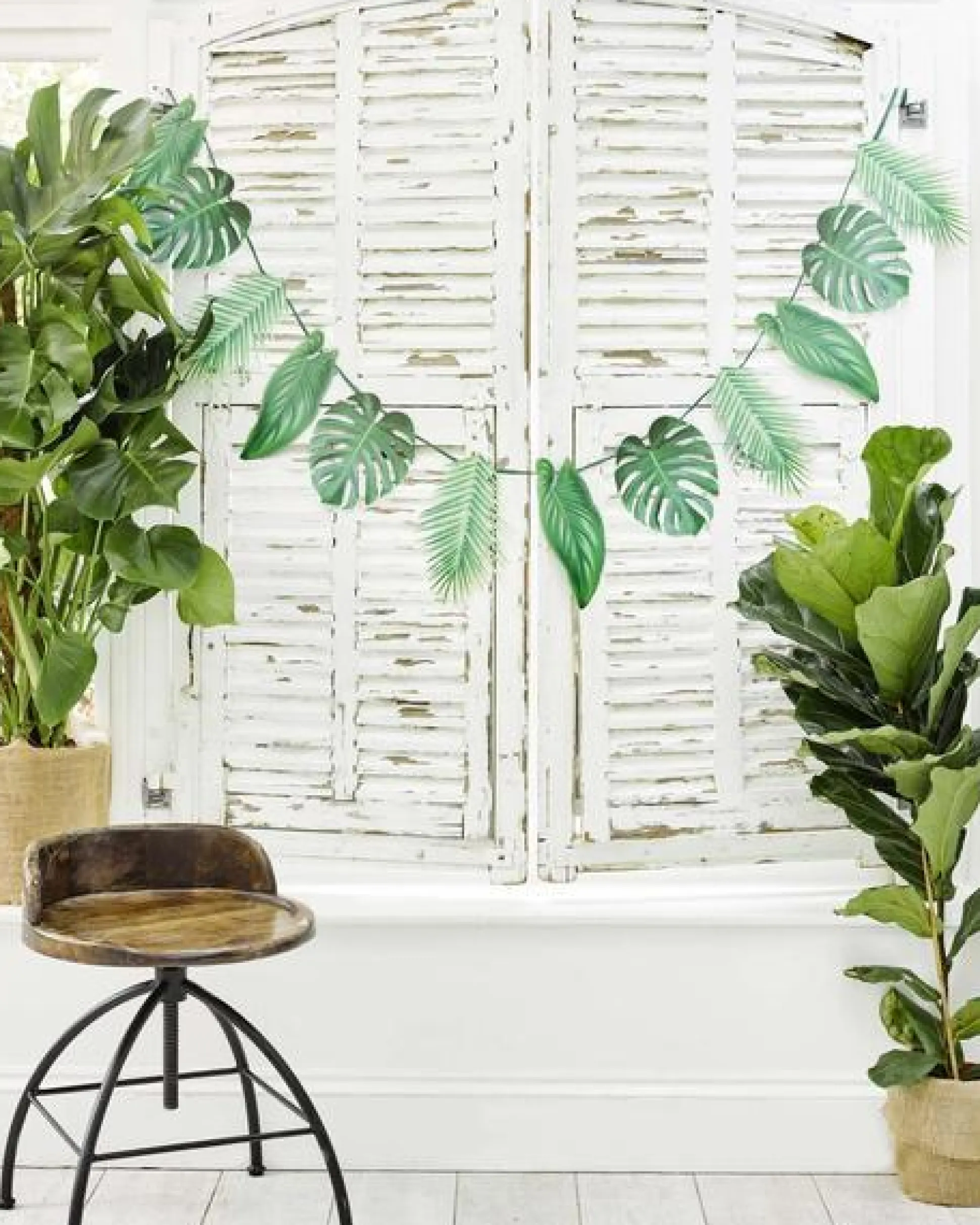 Tropical Palm Leaf Garland 5ft